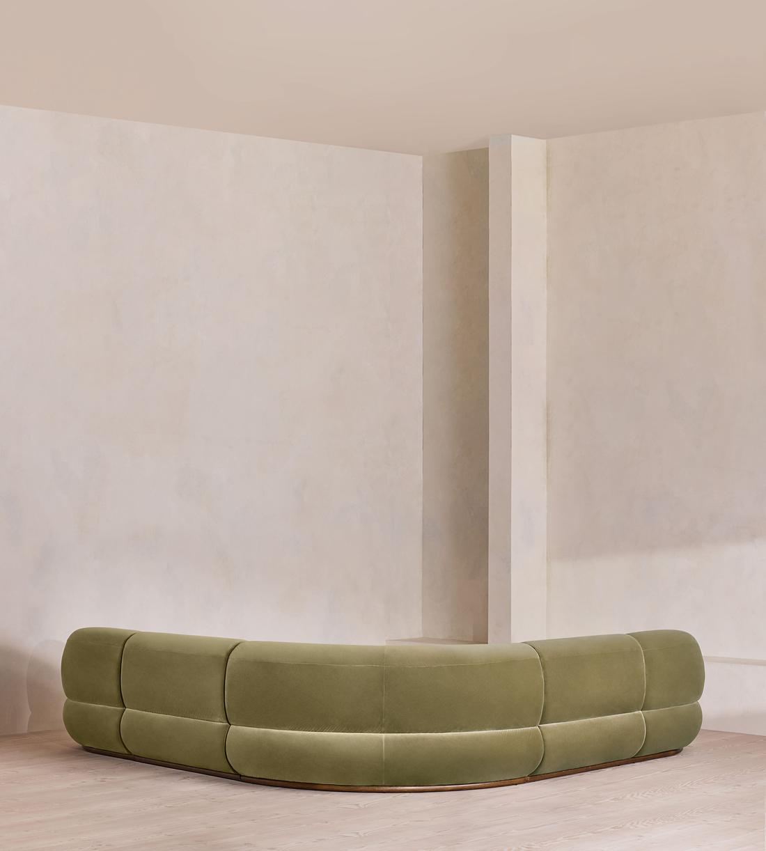 Edison Modular Sofa - Corner Sofa - Velvet - Lichen UK - Images - Image 3