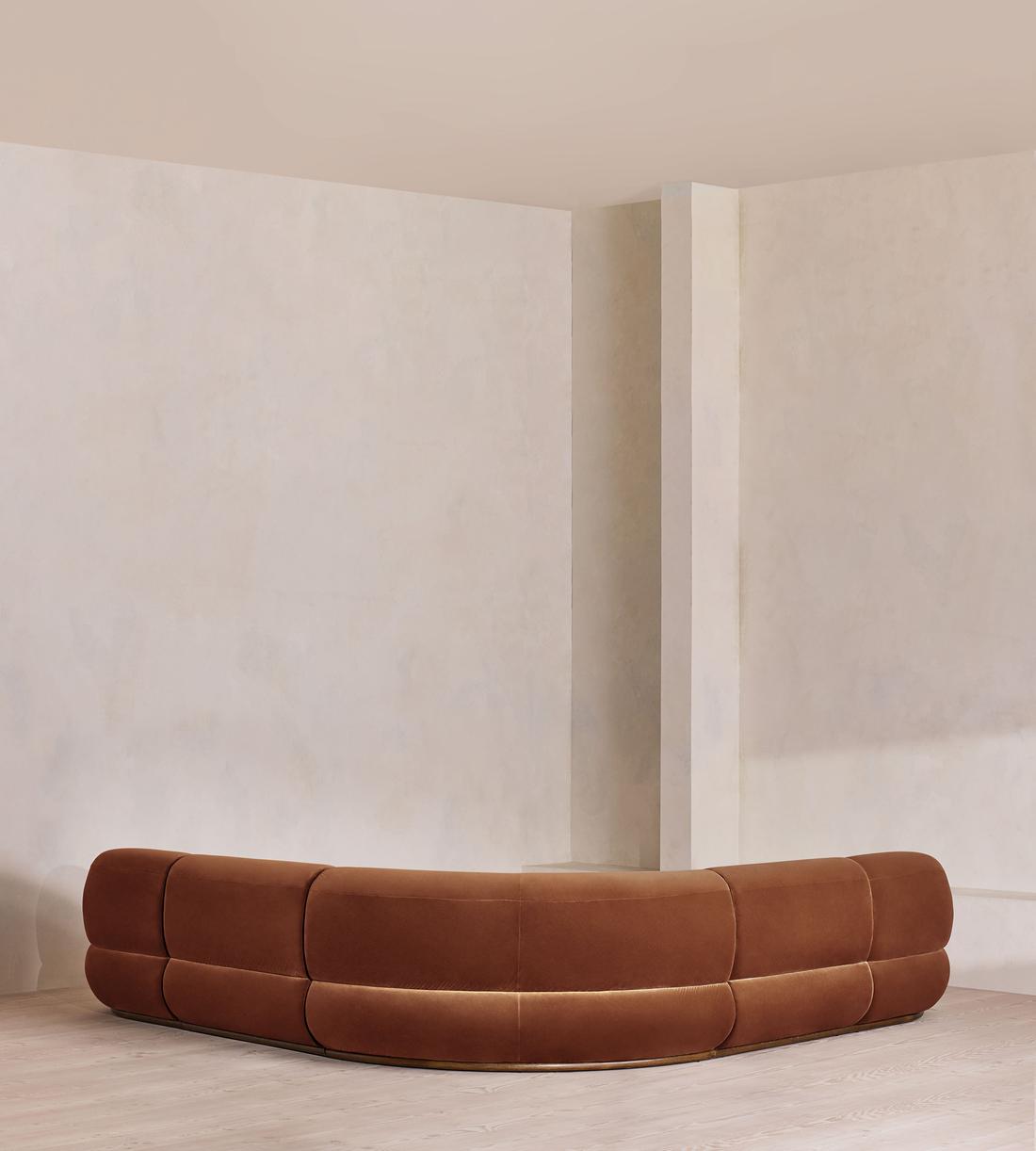 Edison Modular Sofa - Corner Sofa - Velvet - Cinnamon UK - Images - Image 3