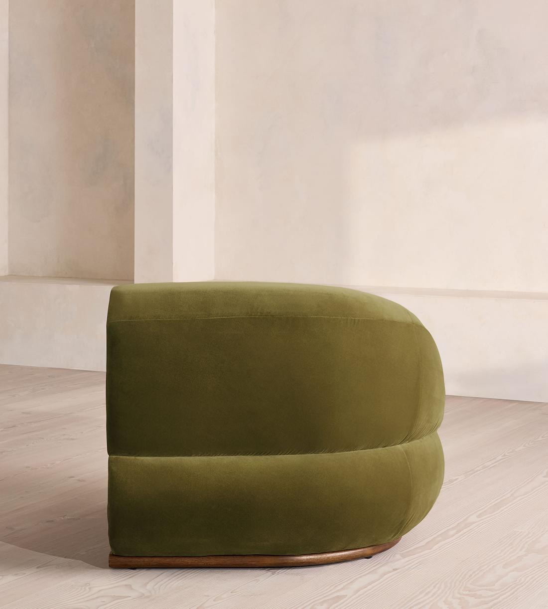 Edison Sectional Sofa - Corner Module - Velvet - Olive - US - Image 4