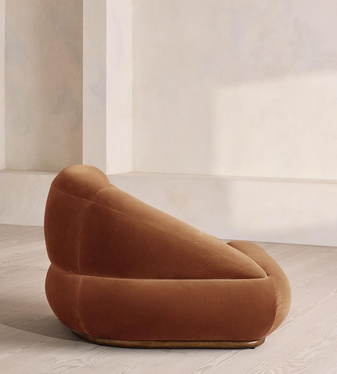 Edison Modular Sofa - Corner Module - Velvet - Cinnamon - UK - Image 3