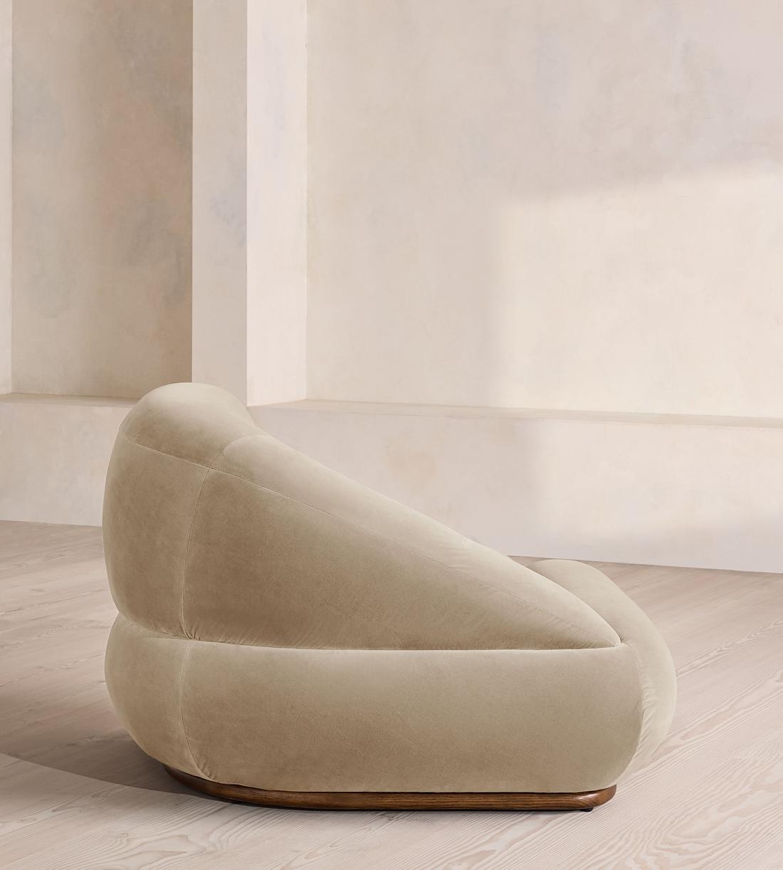 Edison Sectional Sofa - Corner Module - Velvet - Oyster - US - Image 3