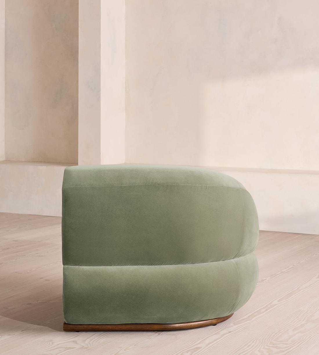 Edison Sectional Sofa - Corner Module - Velvet - Seafoam - US - Image 4