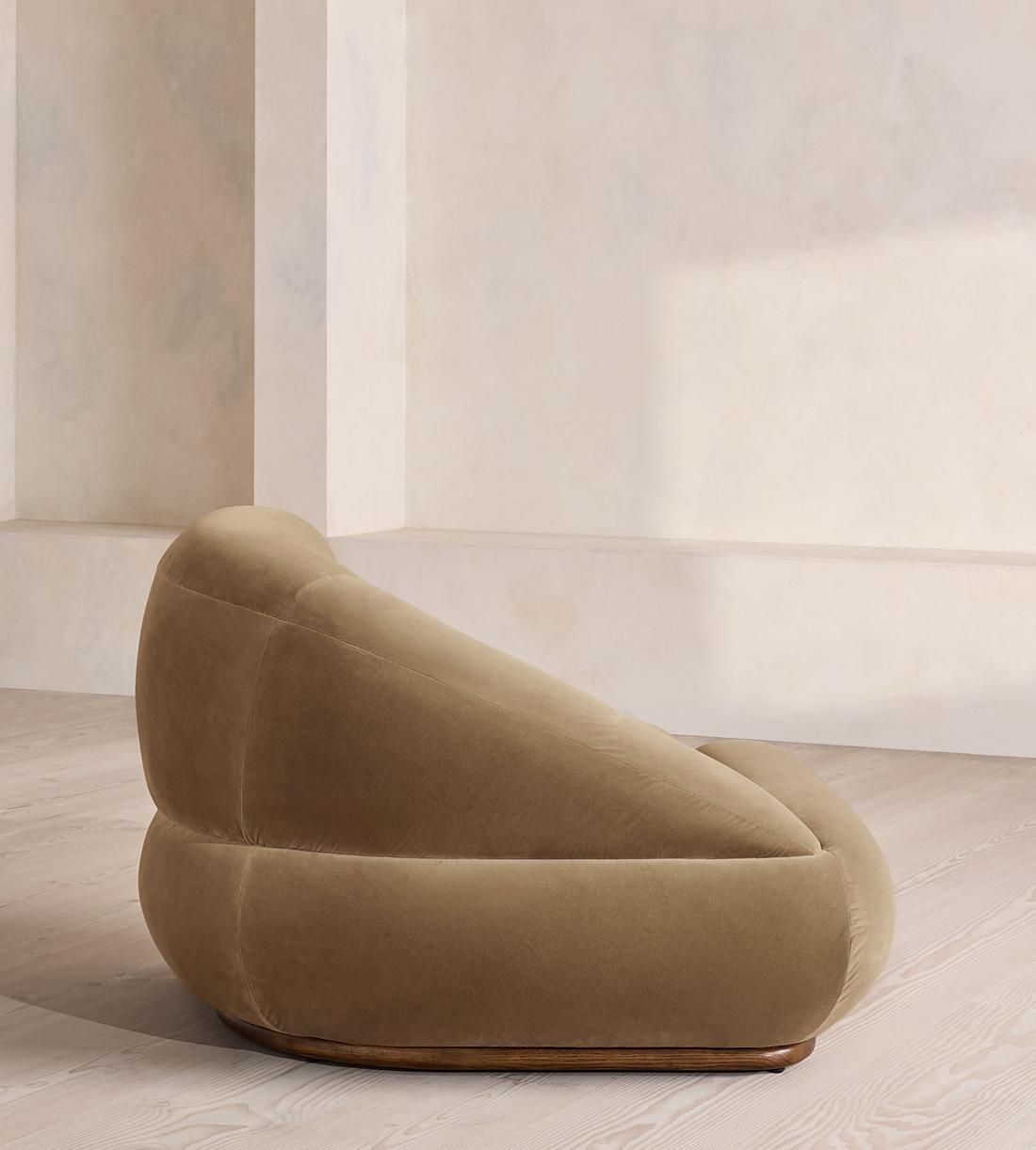 Edison Modular Sofa - Corner Module - Velvet - Truffle - UK - Image 3