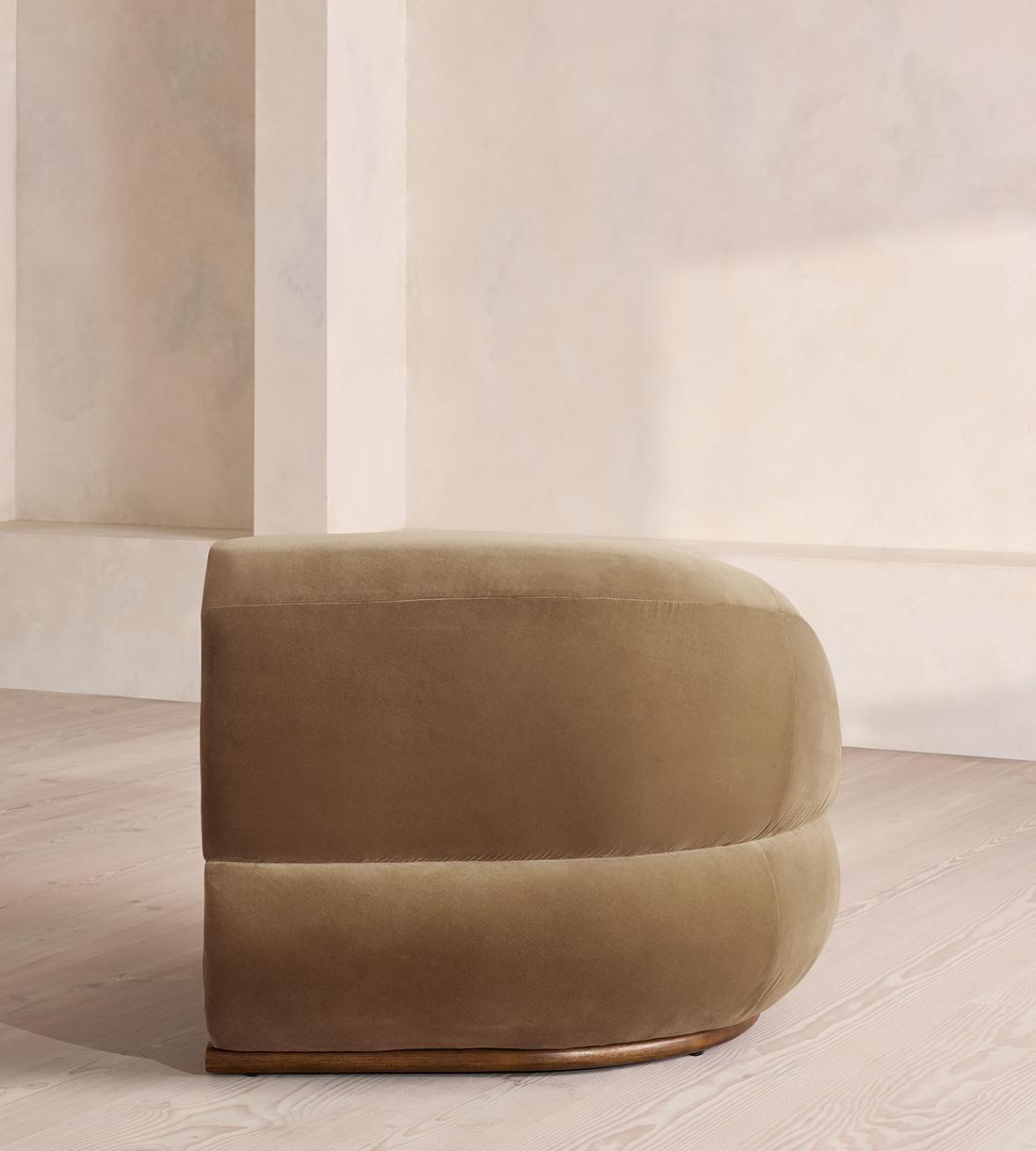 Edison Modular Sofa - Corner Module - Velvet - Truffle - UK - Image 4