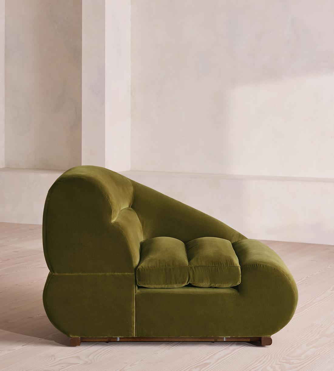 Edison Modular Sofa - Corner Module - Velvet - Olive - UK - Image 6