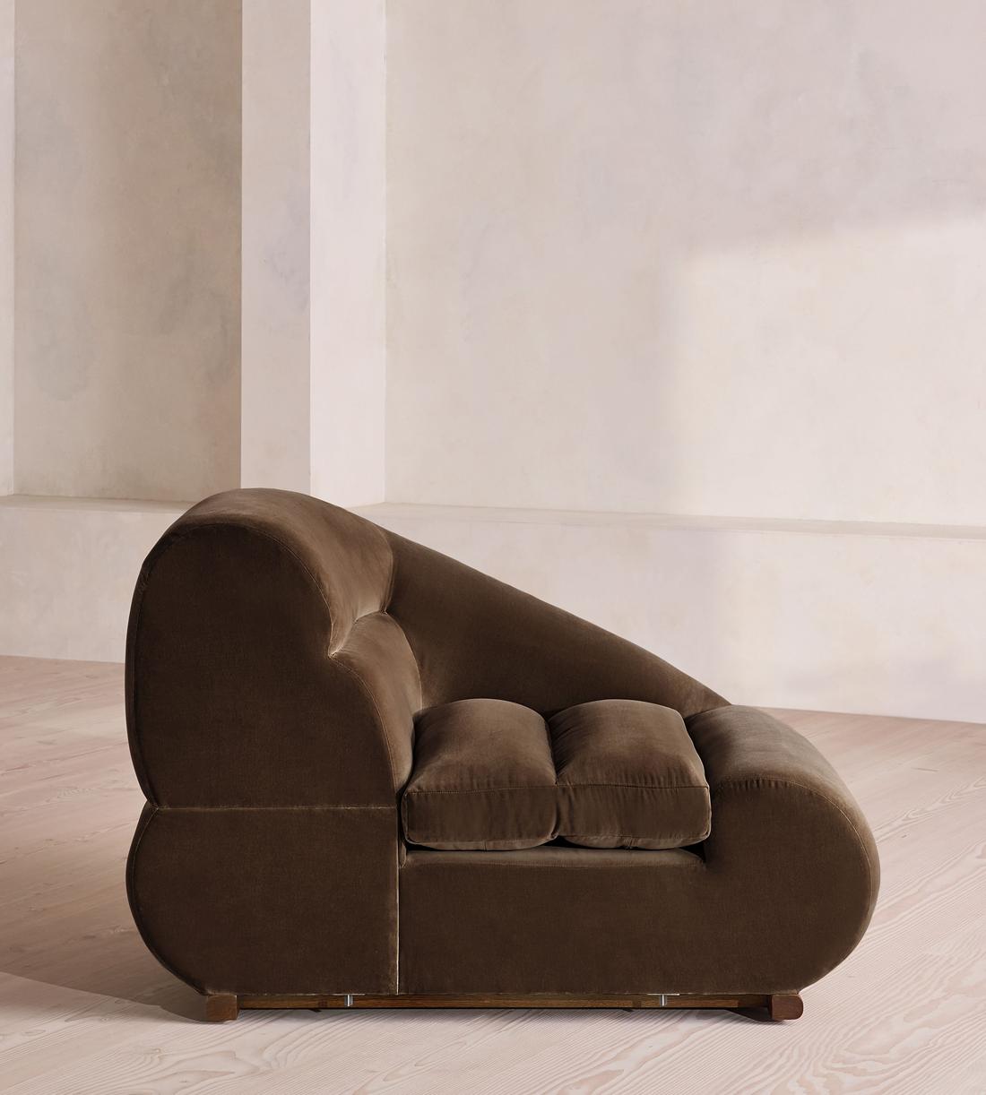 Edison Sectional Sofa - Corner Module - Velvet - Chocolate - US - Image 6