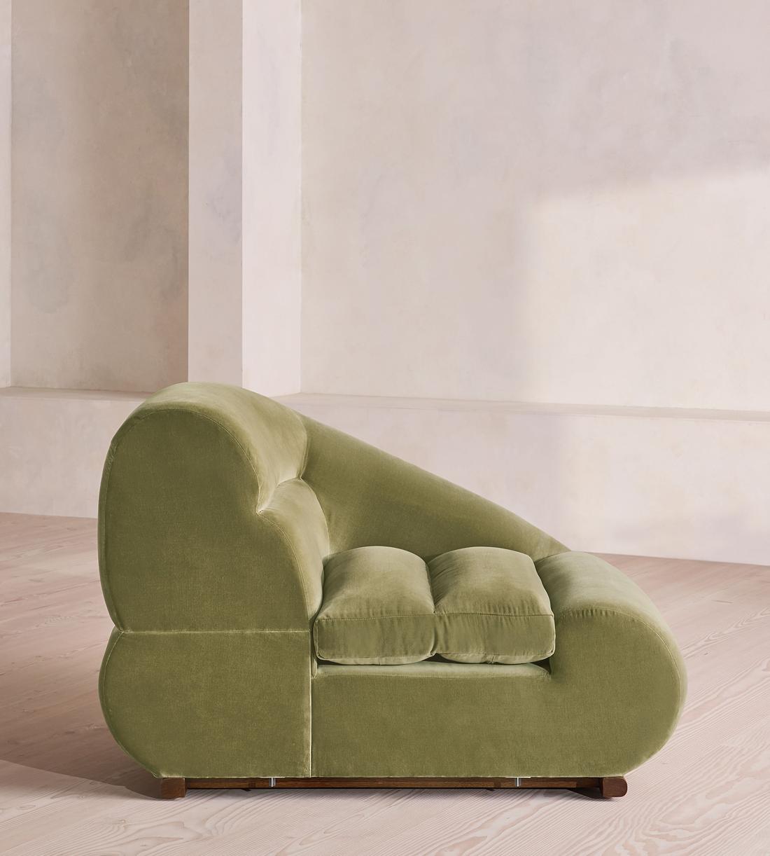 Edison Sectional Sofa - Corner Module - Velvet - Lichen - US - Image 6