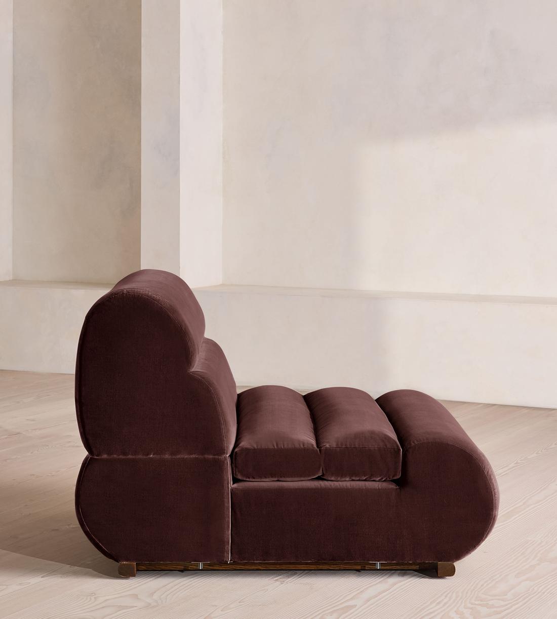 Edison Sectional Sofa - Corner Module - Velvet - Aubergine - US - Image 7