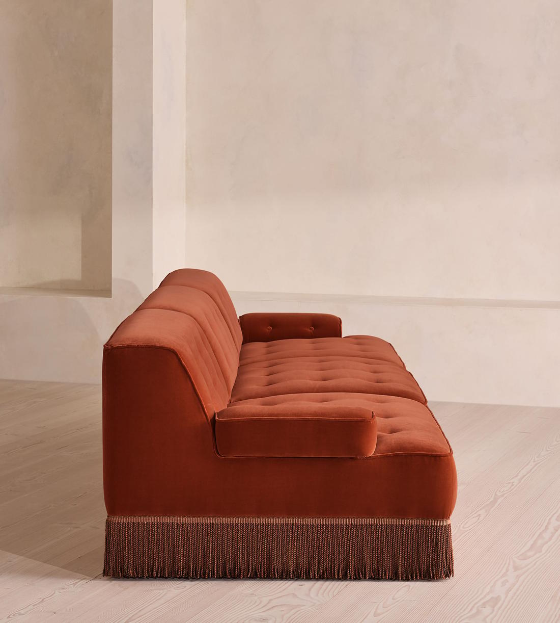 Elowen Modular Sofa - Four Seater - Velvet - Rust UK - Images - Image 5