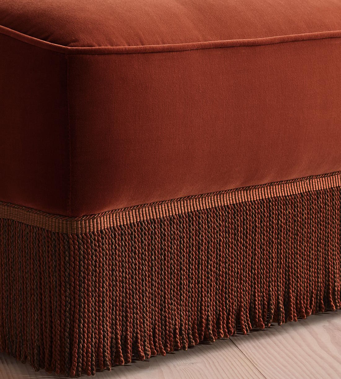 Elowen Sectional Sofa - Four Seater - Velvet - Rust US - Images - Image 8
