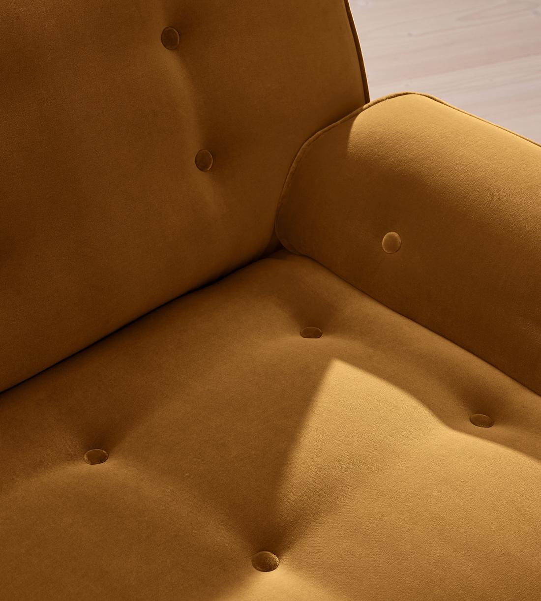 Elowen Modular Sofa - Four Seater - Velvet - Mustard UK - Images - Image 5
