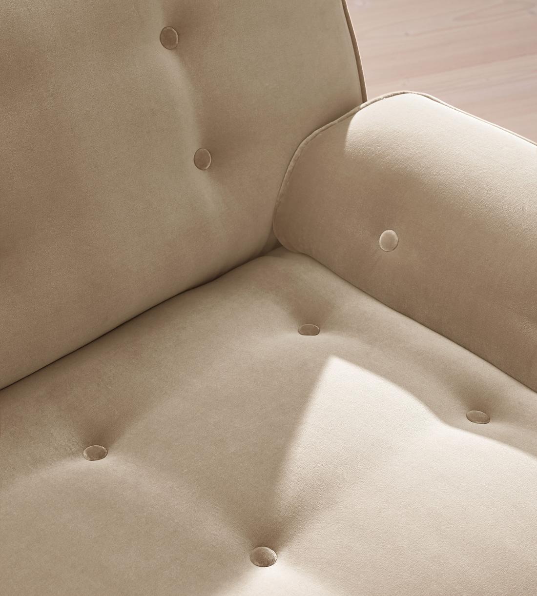 Elowen Sectional Sofa - Four Seater - Velvet - Oyster - US - Images - Image 5