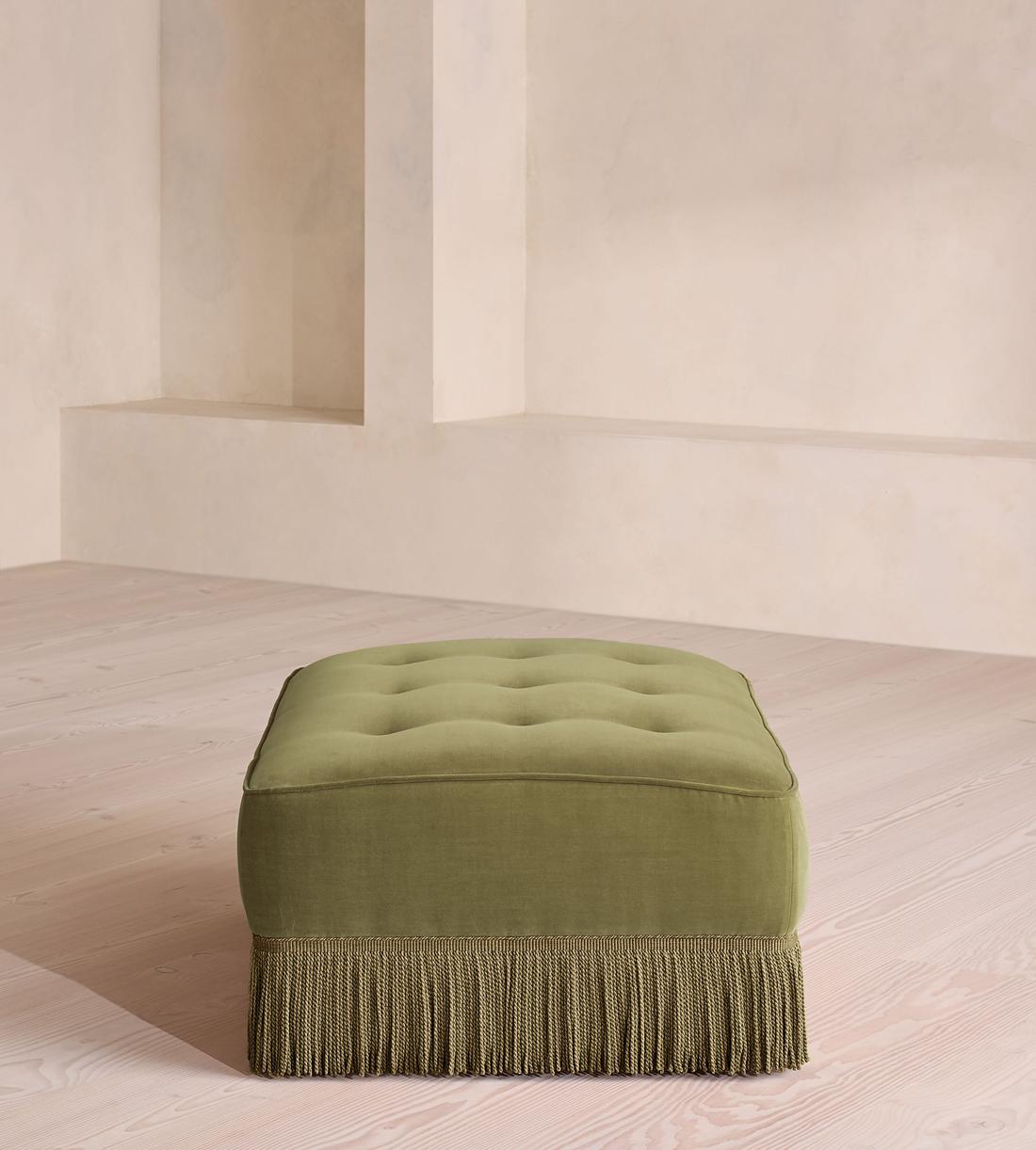 Elowen Ottoman - Velvet - Lichen - US - Image 3