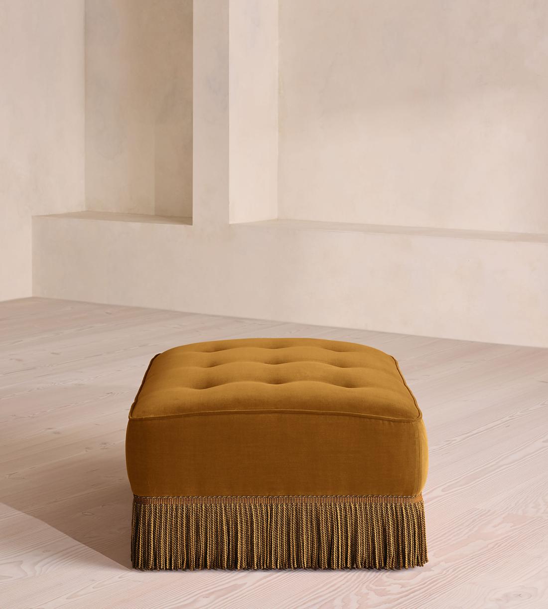 Elowen Modular Sofa - Corner Module - Velvet - Mustard - UK - Image 9
