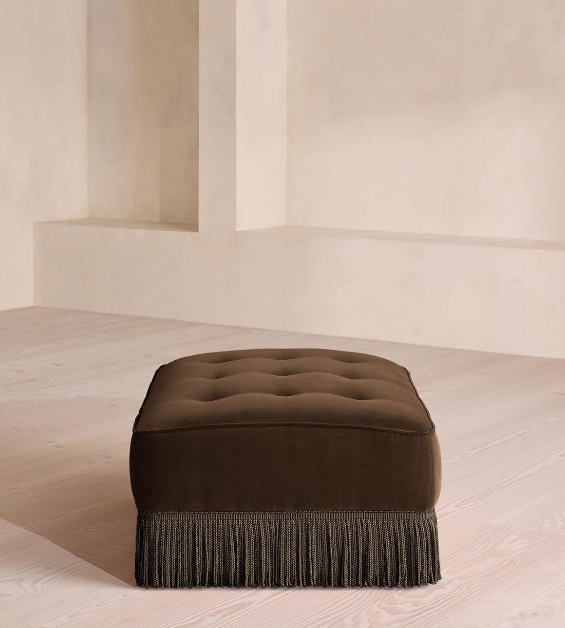 Elowen Modular Sofa - Left Arm Module - Velvet - Chocolate - UK - Image 9
