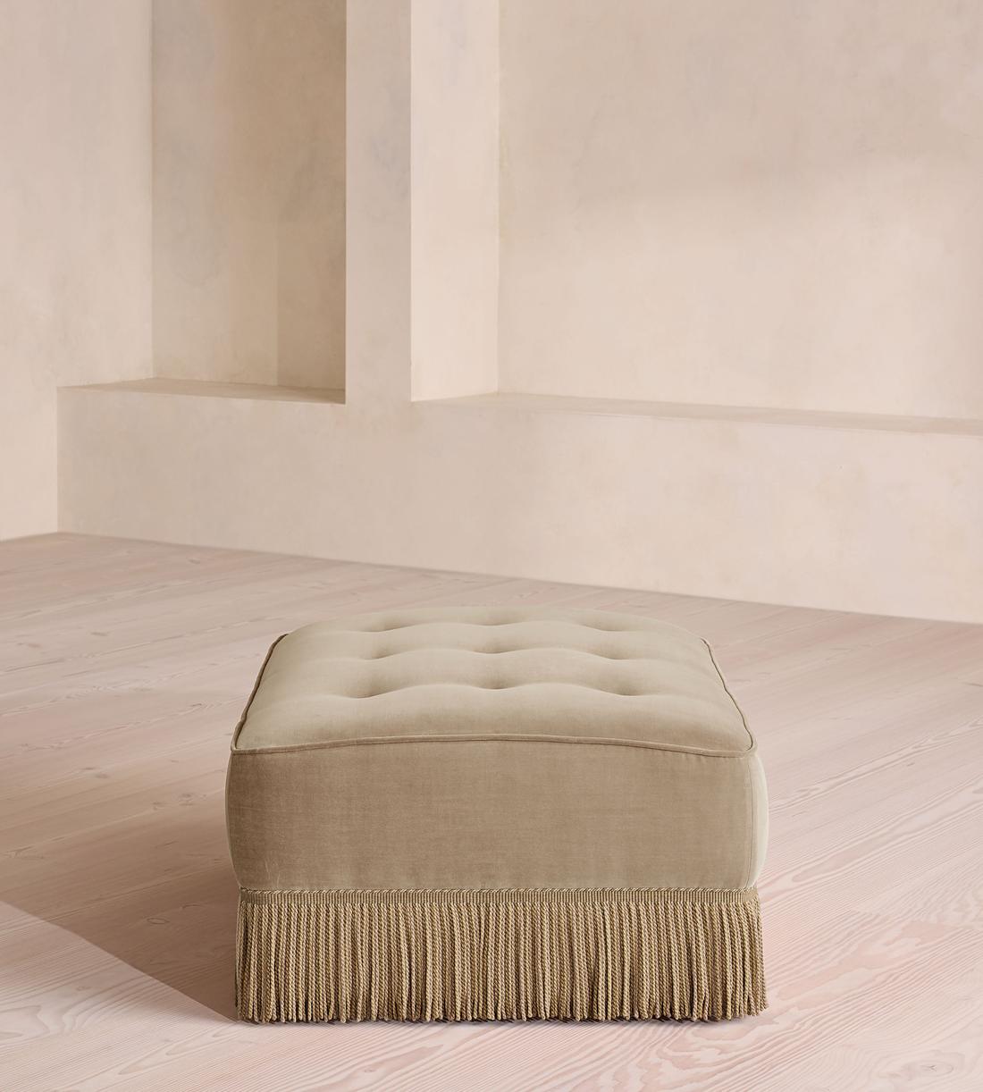 Elowen Ottoman - Velvet - Oyster - US - Image 9