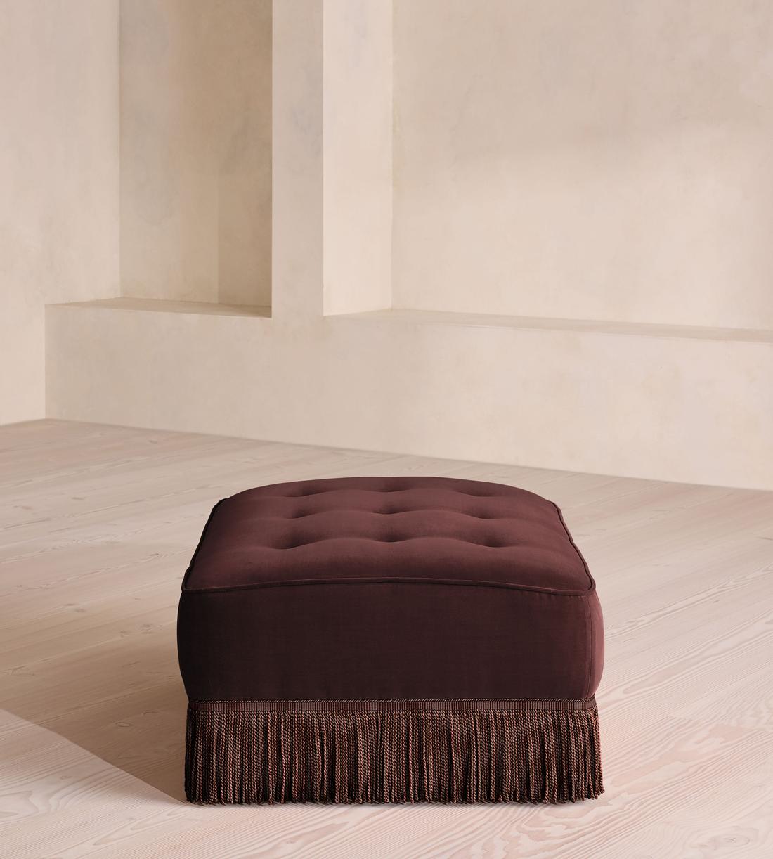 Elowen Modular Sofa - Corner Module - Velvet - Aubergine - UK - Image 9