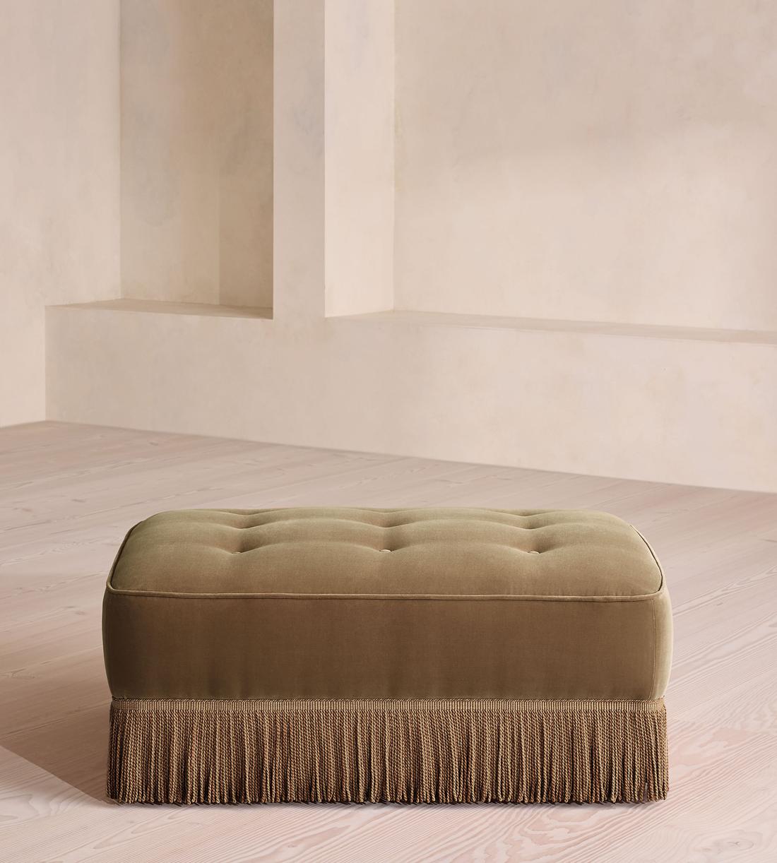 Elowen Ottoman - Velvet - Truffle - UK - Listing - Image 2