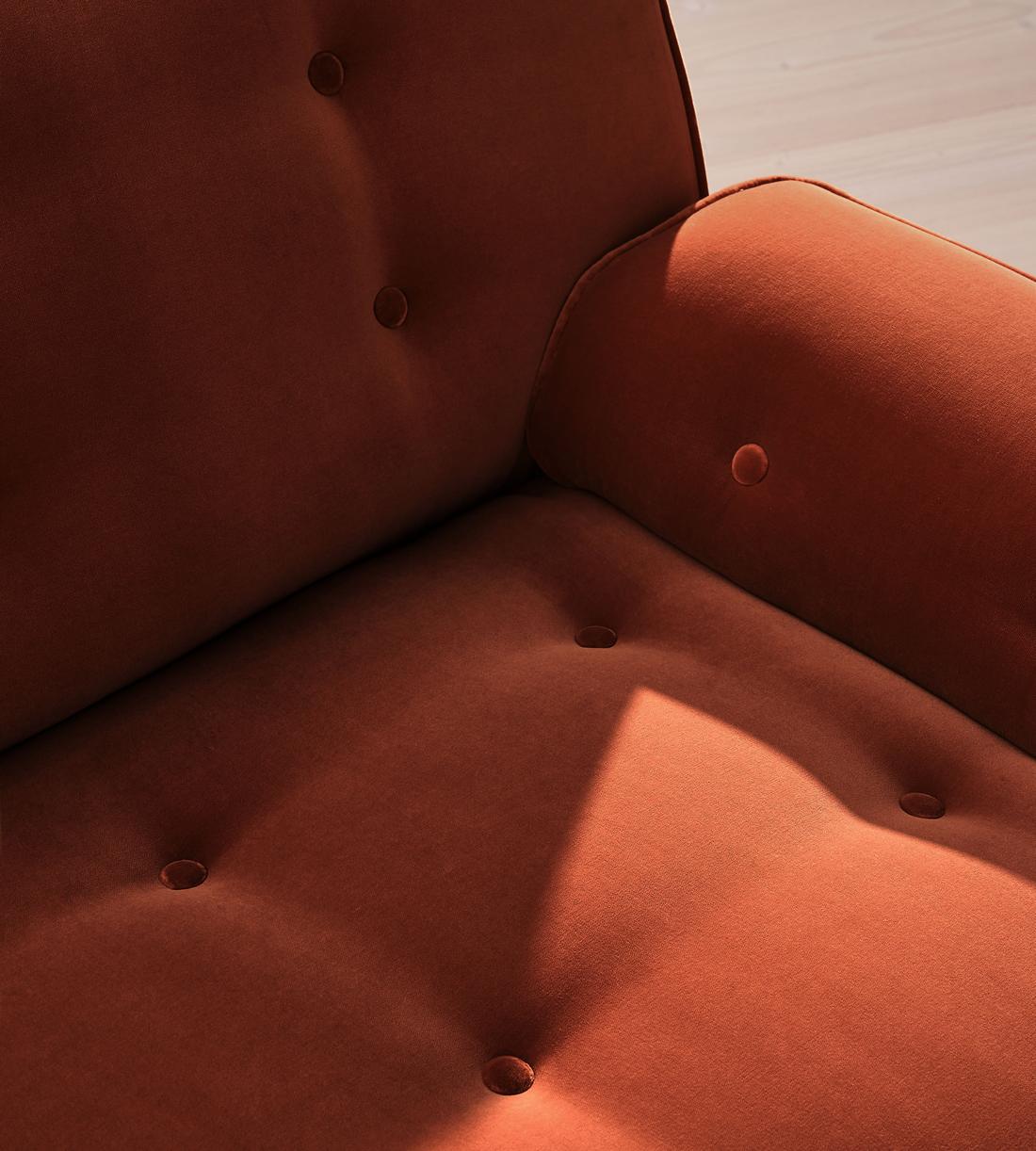 Elowen Modular Sofa - L-Shape Sofa - Velvet - Rust UK - Images - Image 4