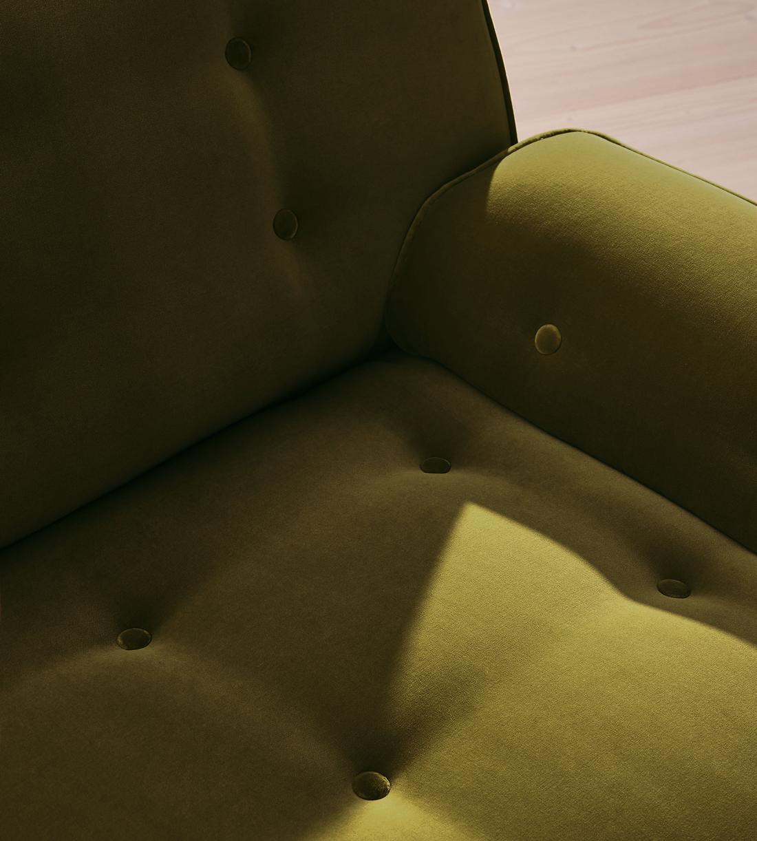 Elowen Modular Sofa - L-Shape Sofa - Velvet - Olive UK - Images - Image 4