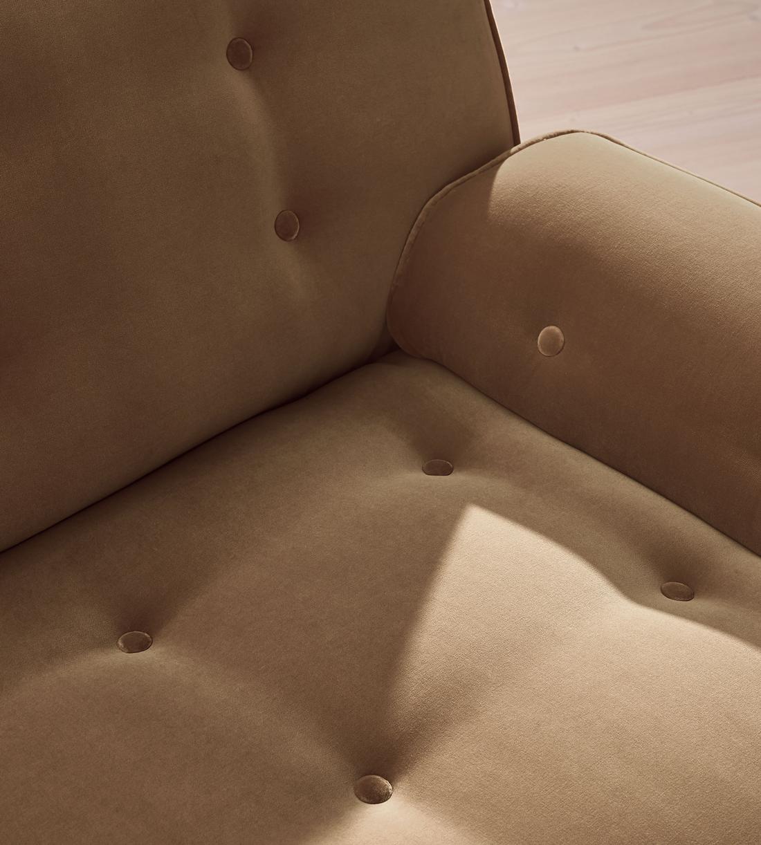Elowen Sectional Sofa - Corner Sofa - Velvet - Truffle - US - Images - Image 4