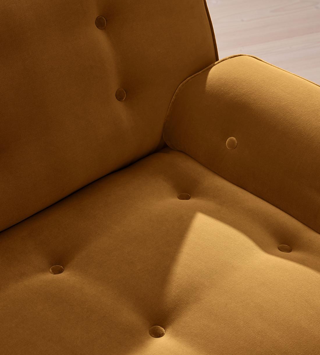 Elowen Modular Sofa - Three Seater - Velvet - Mustard UK - Images - Image 5