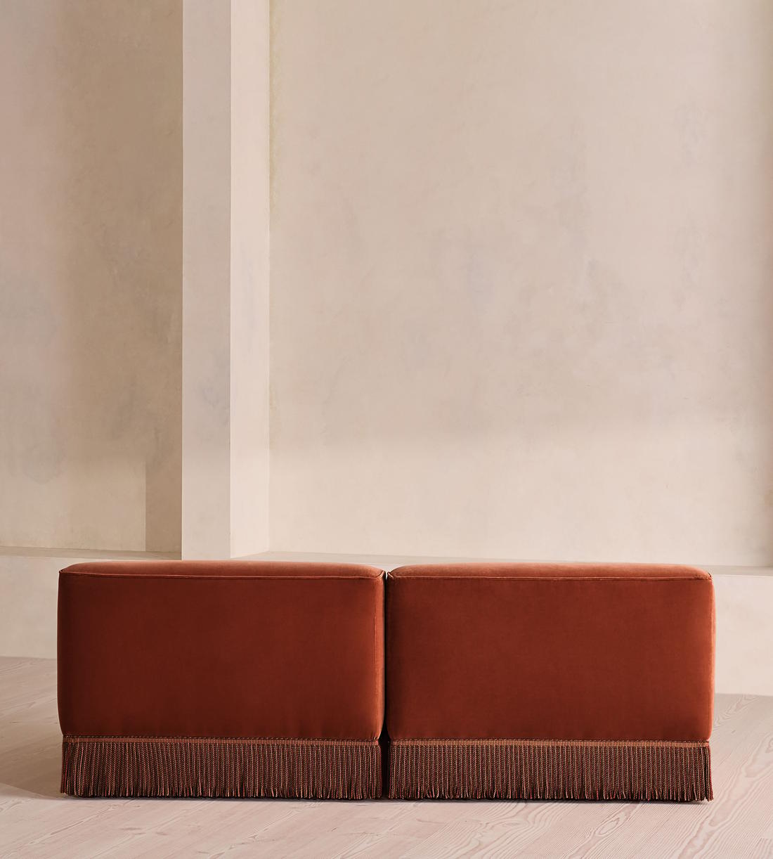 Elowen Modular Sofa - Three Seater - Velvet - Rust UK - Images - Image 4
