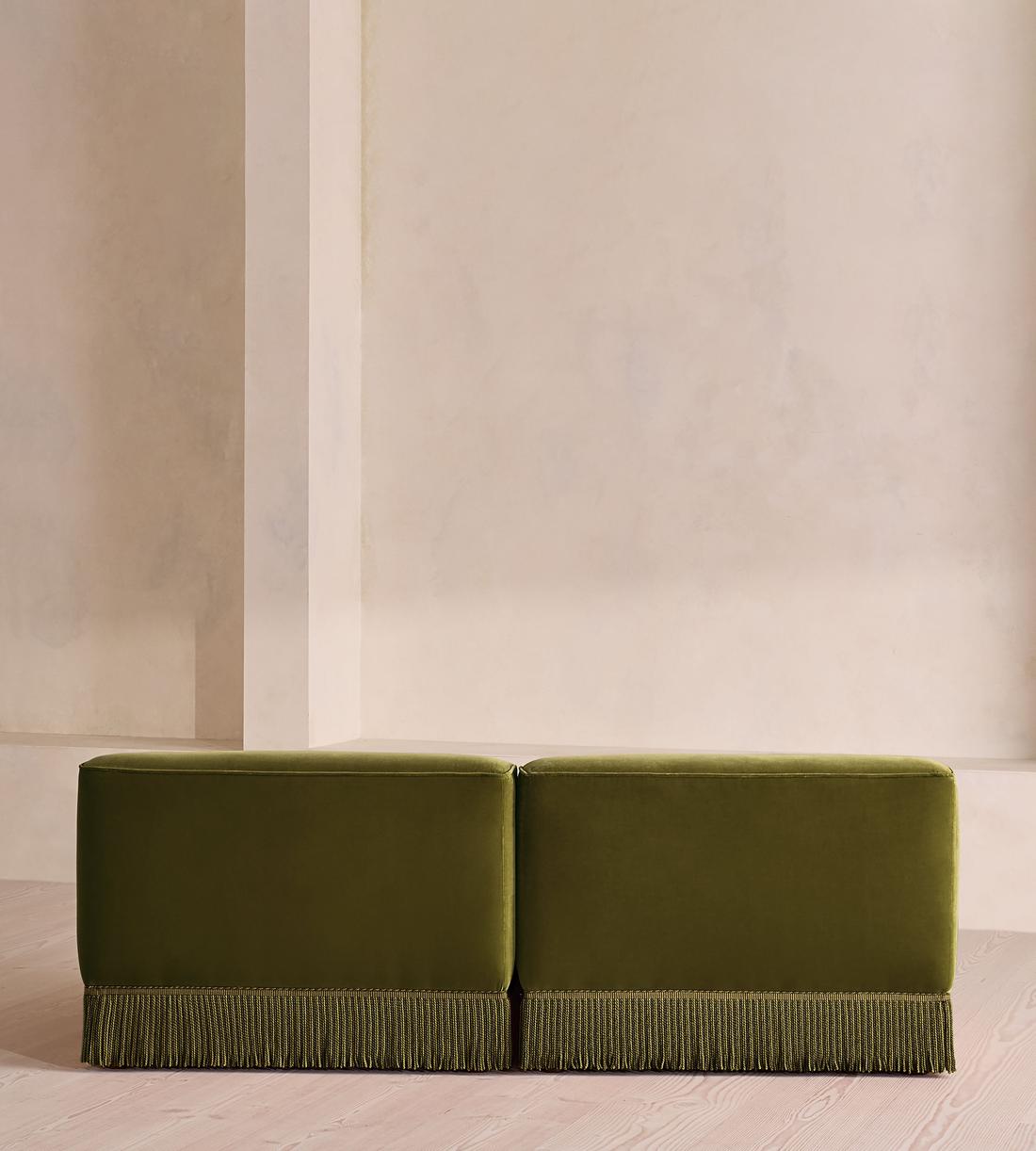 Elowen Modular Sofa - Three Seater - Velvet - Olive UK - Images - Image 4