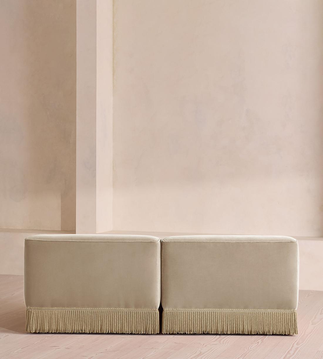 Elowen Modular Sofa - Three Seater - Velvet - Oyster - UK - Images - Image 4
