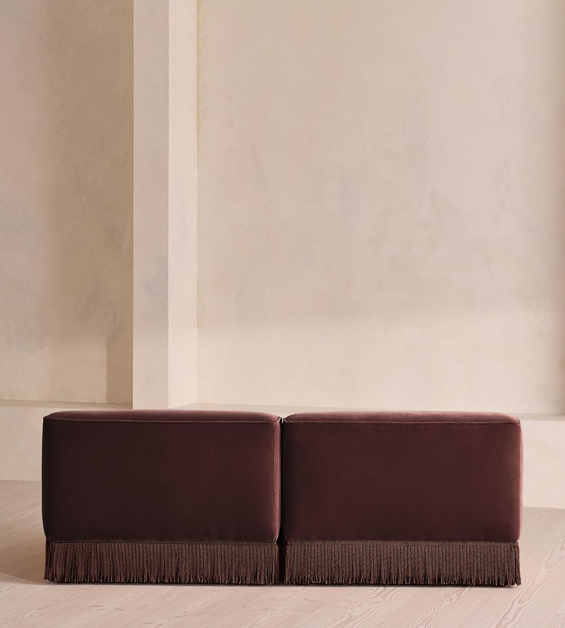 Elowen Modular Sofa - Three Seater - Velvet - Aubergine - UK - Images - Image 4