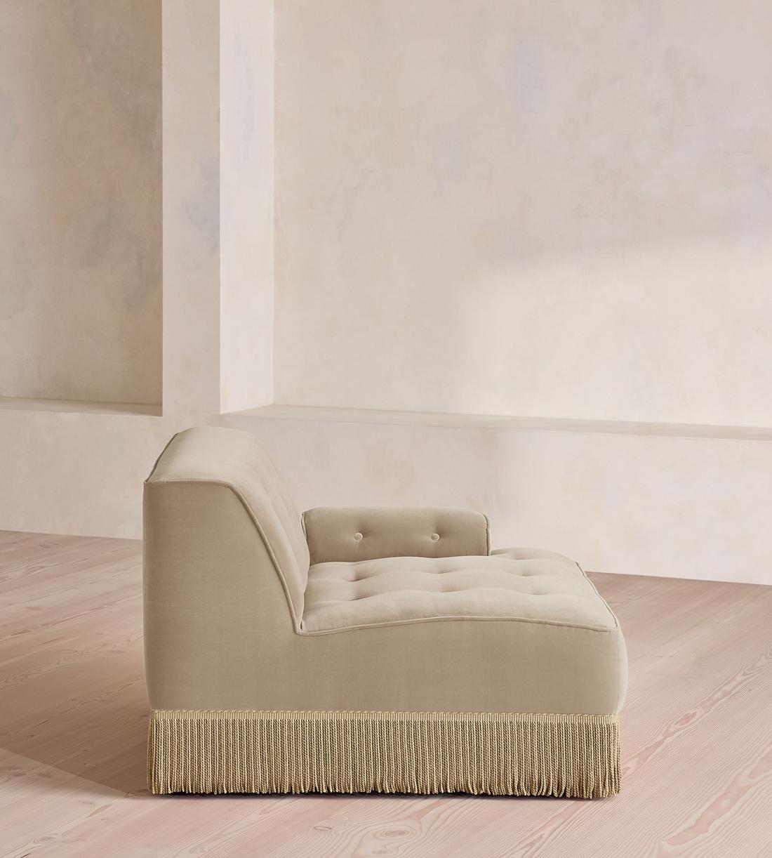 Elowen Modular Sofa - Corner Module - Velvet - Oyster - UK - Image 6