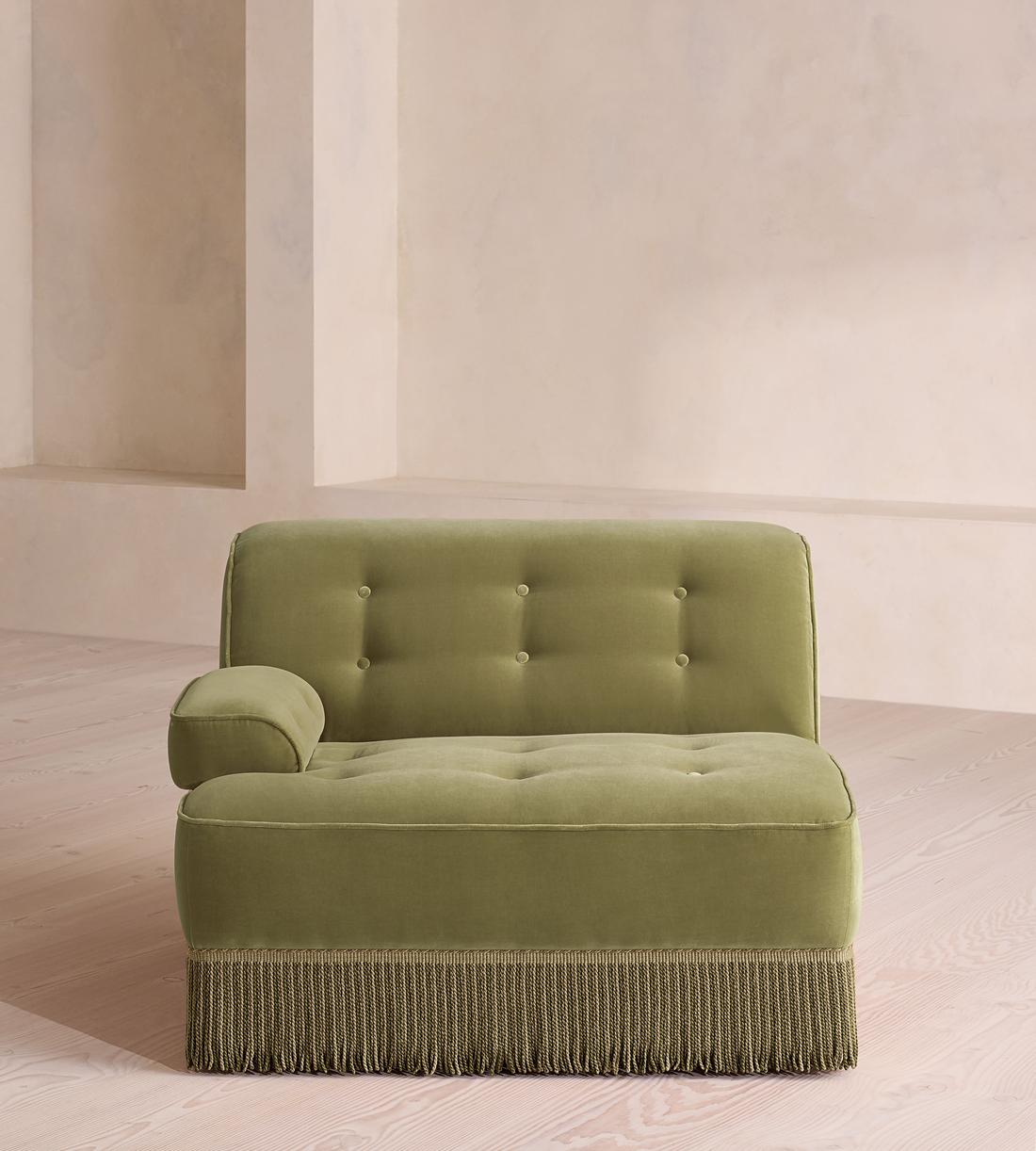 Elowen Modular Sofa - Corner Module - Velvet - Lichen - UK - Image 2