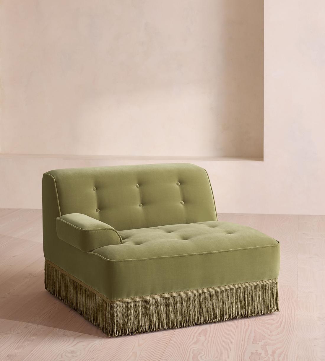 Elowen Modular Sofa - Corner Module - Velvet - Lichen - UK - Image 3
