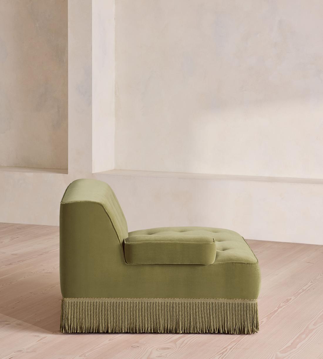 Elowen Modular Sofa - Corner Module - Velvet - Lichen - UK - Image 4