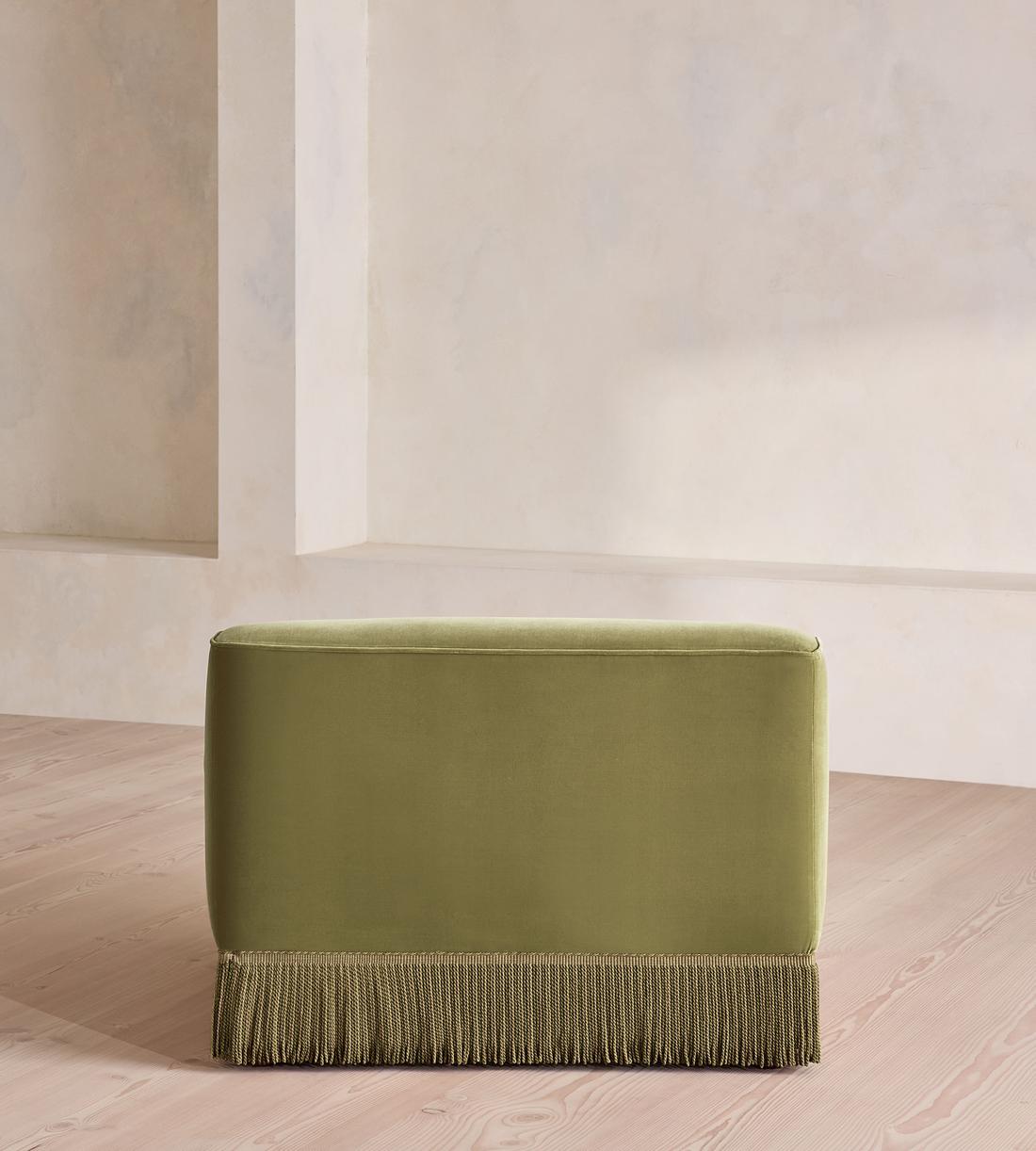 Elowen Ottoman - Velvet - Lichen - US - Image 5