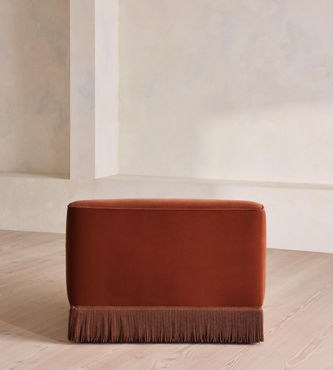 Elowen Modular Sofa - Left Arm Module - Velvet - Rust - UK - Image 4