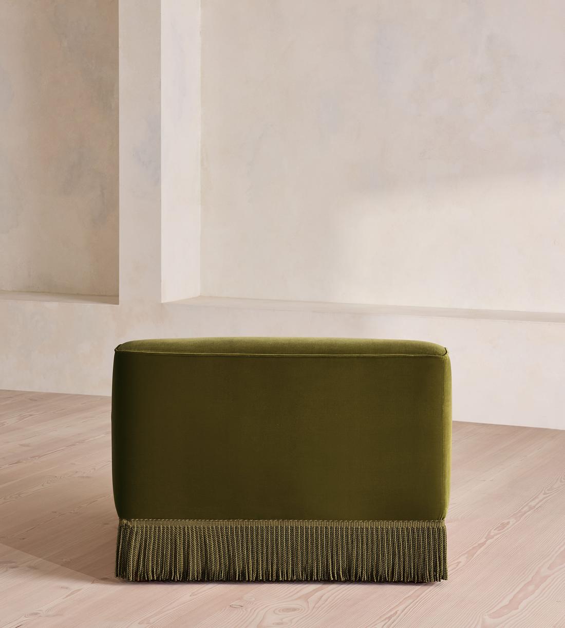 Elowen Modular Sofa - Left Arm Module - Velvet - Olive - UK - Image 4