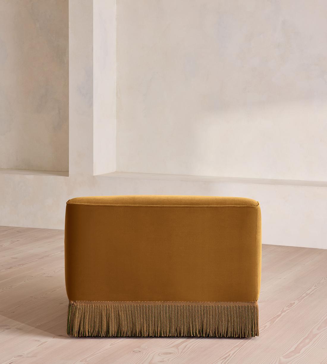 Elowen Modular Sofa - Left Arm Module - Velvet - Mustard - UK - Image 4