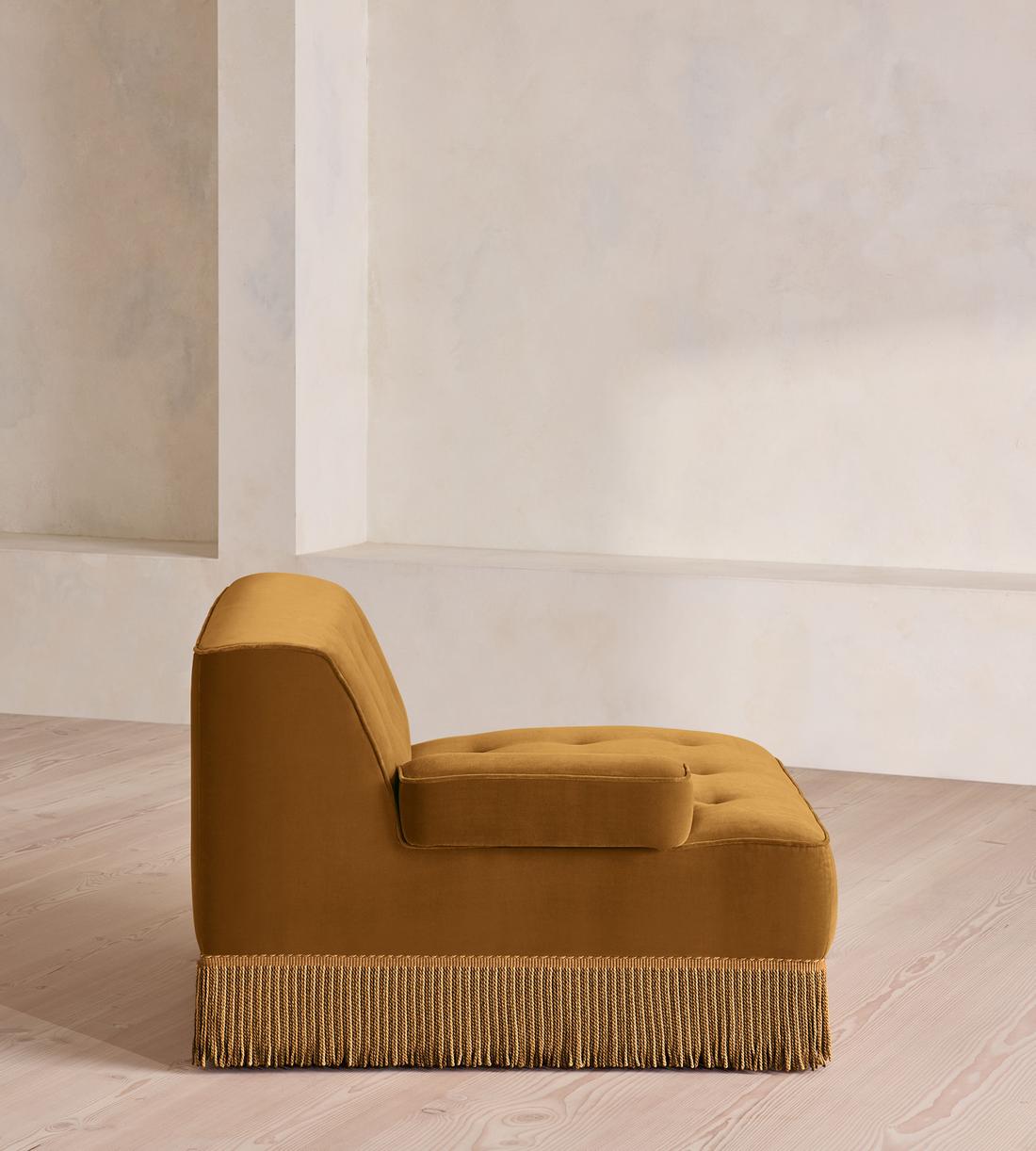 Elowen Ottoman - Velvet - Mustard - US - Image 3
