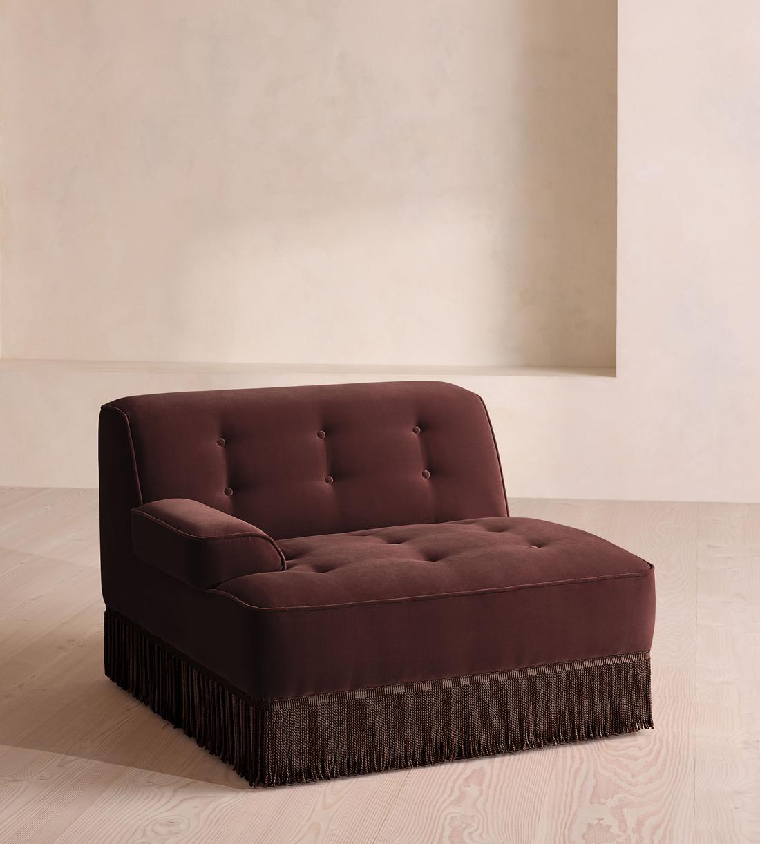 Elowen Ottoman - Velvet - Aubergine - US - Image 2