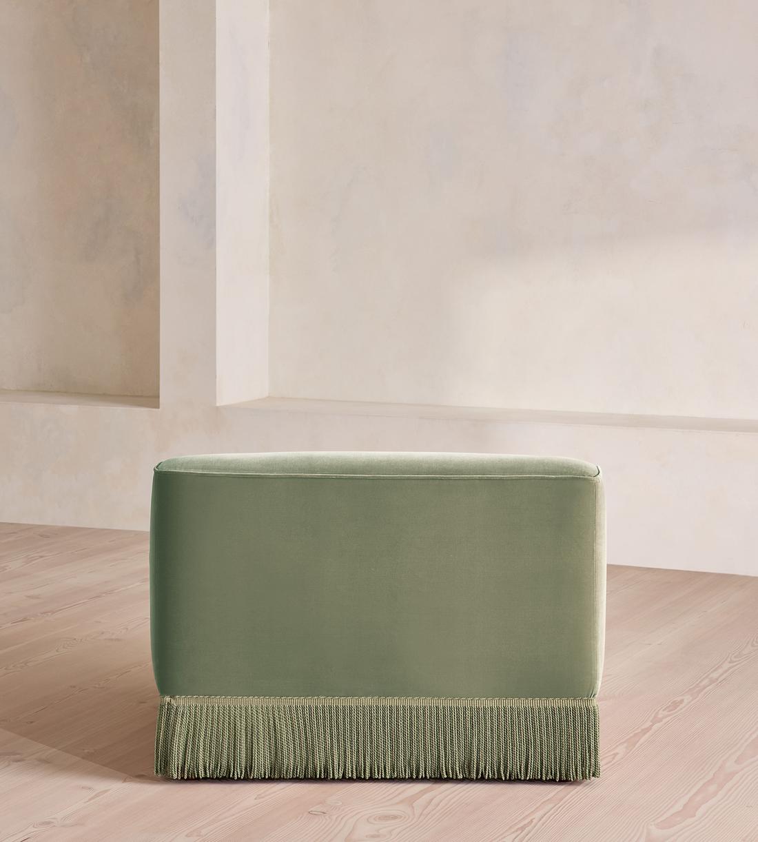 Elowen Sectional Sofa - Left Arm Module - Velvet - Seafoam - US - Image 4