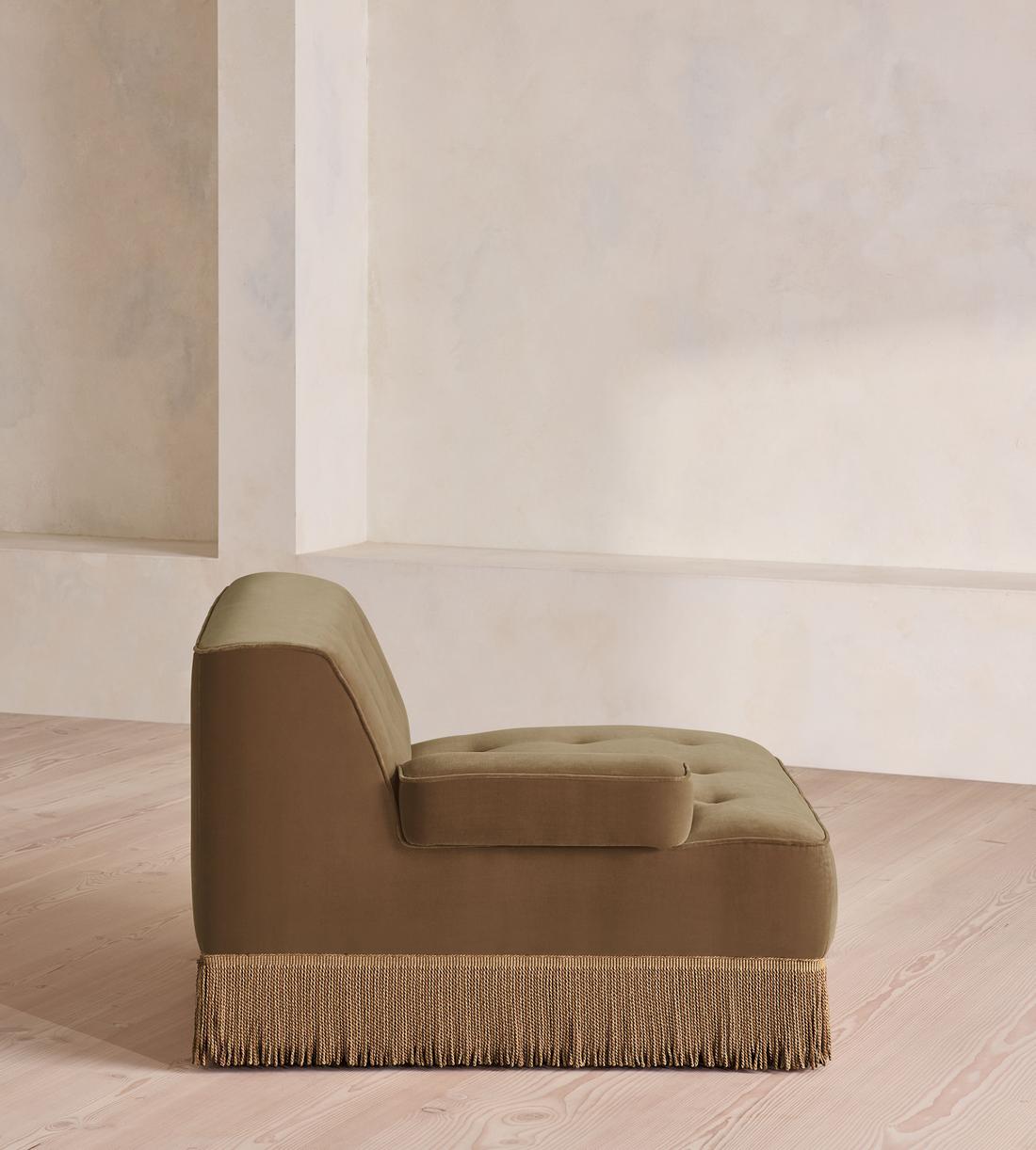 Elowen Modular Sofa - Corner Module - Velvet - Truffle - UK - Image 3
