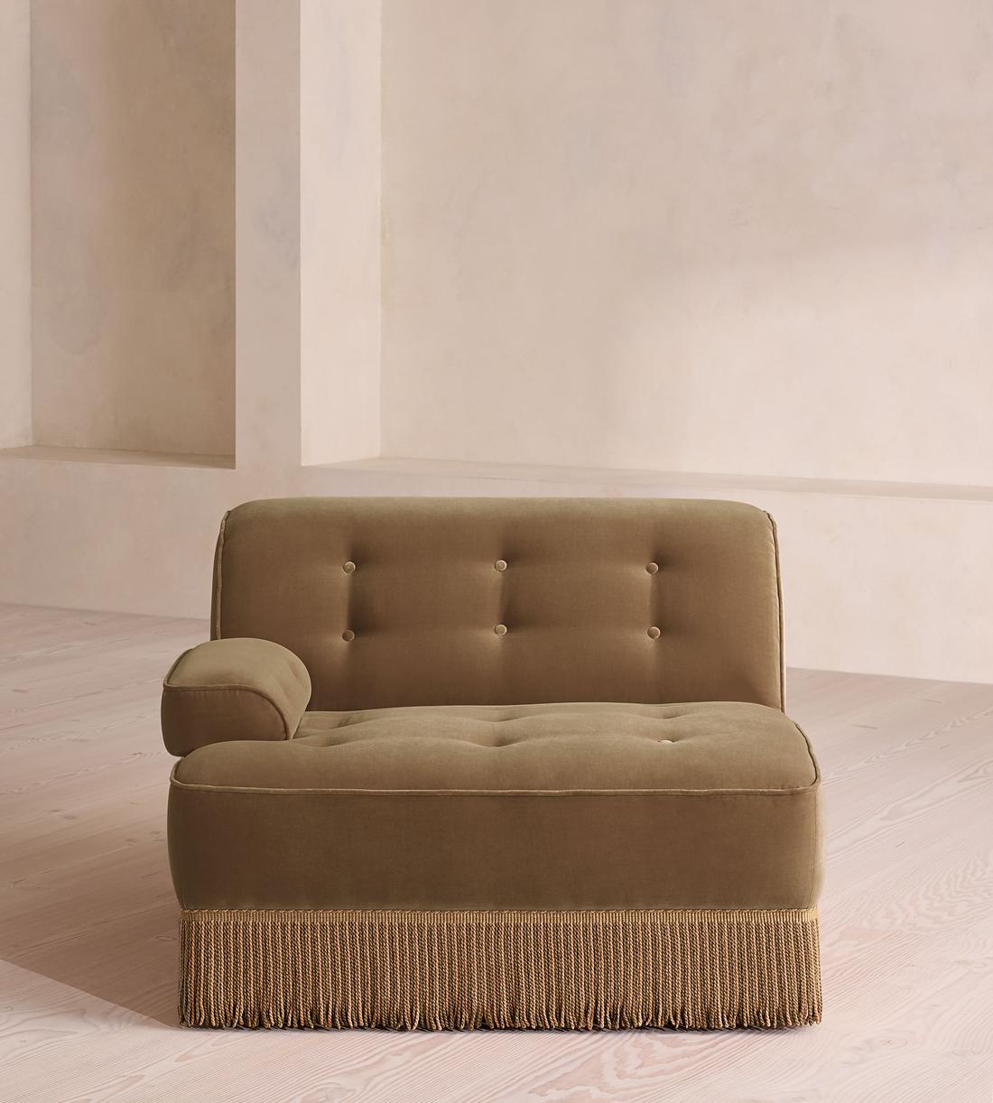 Elowen Ottoman - Velvet - Truffle - US - Image 1