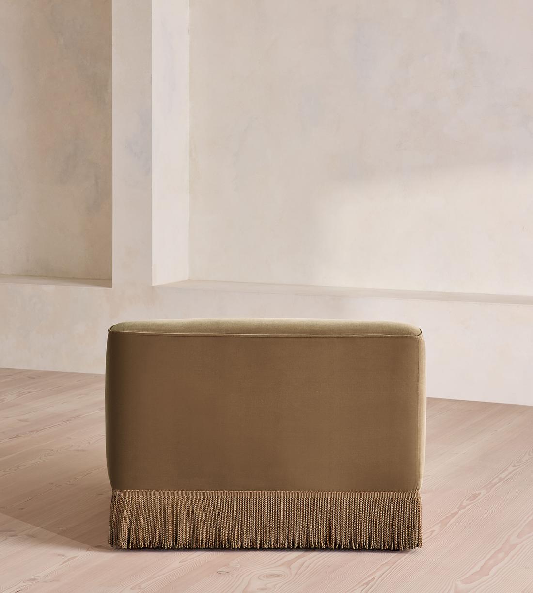 Elowen Ottoman - Velvet - Truffle - US - Image 4