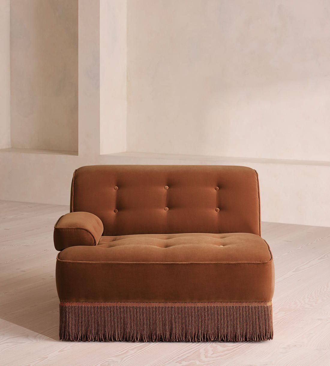 Elowen Modular Sofa - Corner Module - Velvet - Cinnamon - UK - Image 1