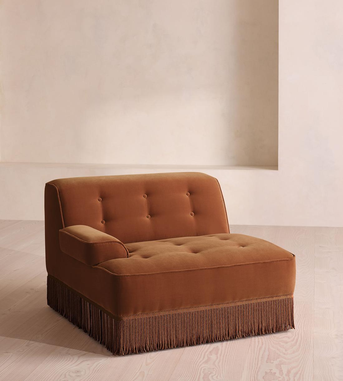 Elowen Ottoman - Velvet - Cinnamon - US - Image 2