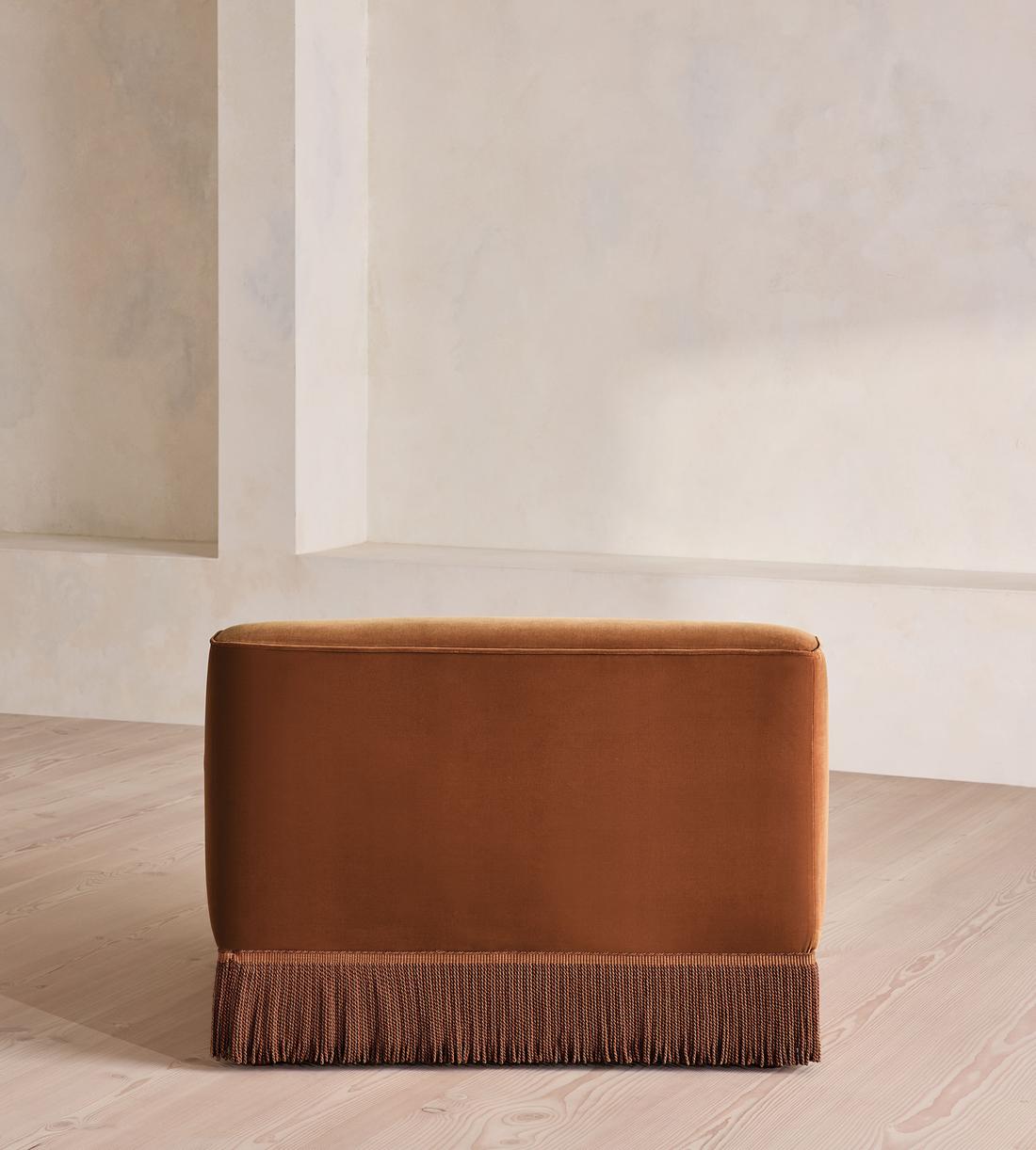Elowen Ottoman - Velvet - Cinnamon - US - Image 4