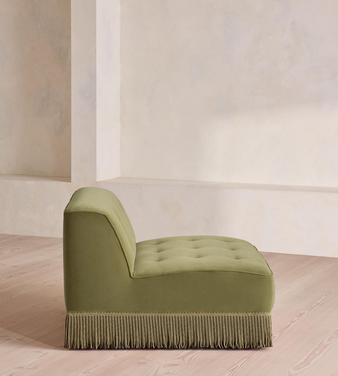 Elowen Modular Sofa - Corner Module - Velvet - Lichen - UK - Image 8