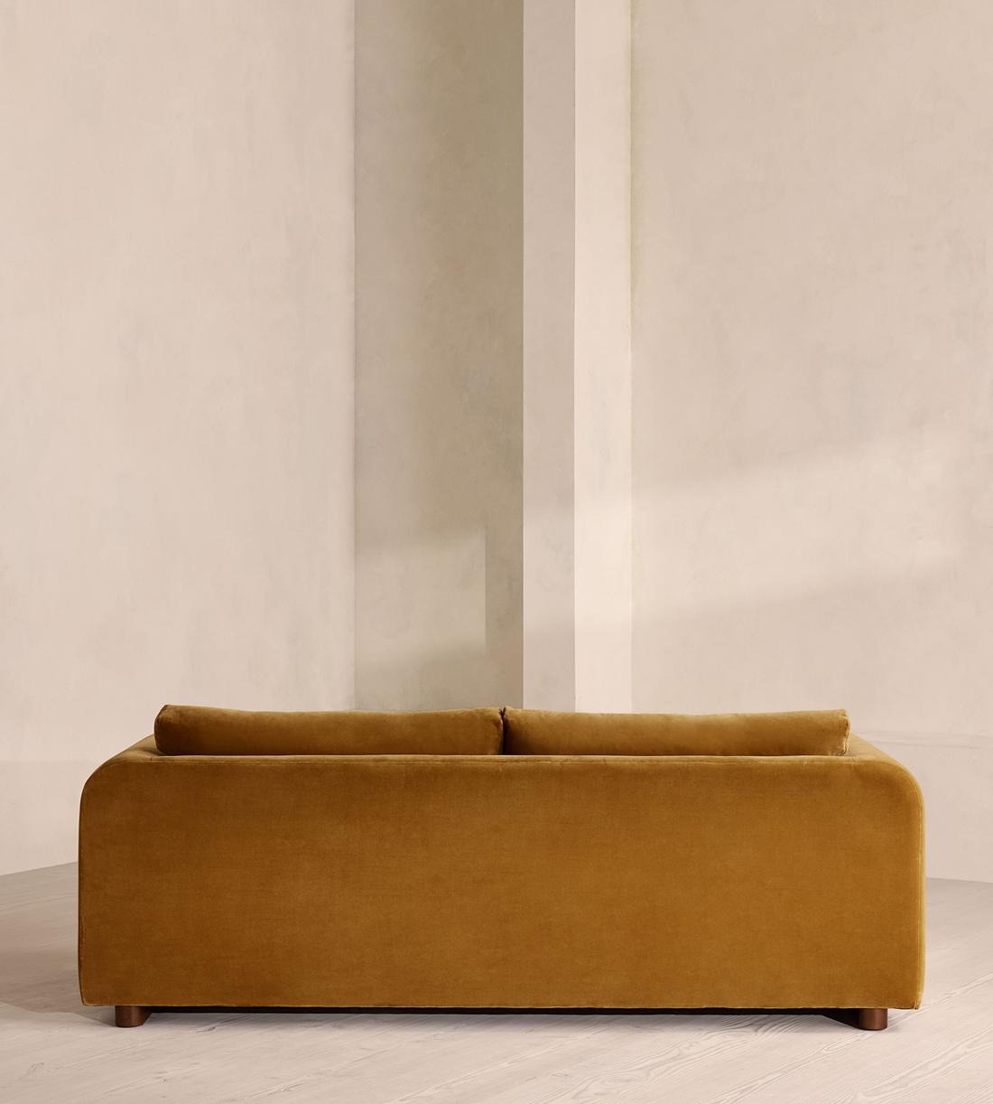 Farrell Three Seater Sofa - Velvet - Mustard - Images - Image 4