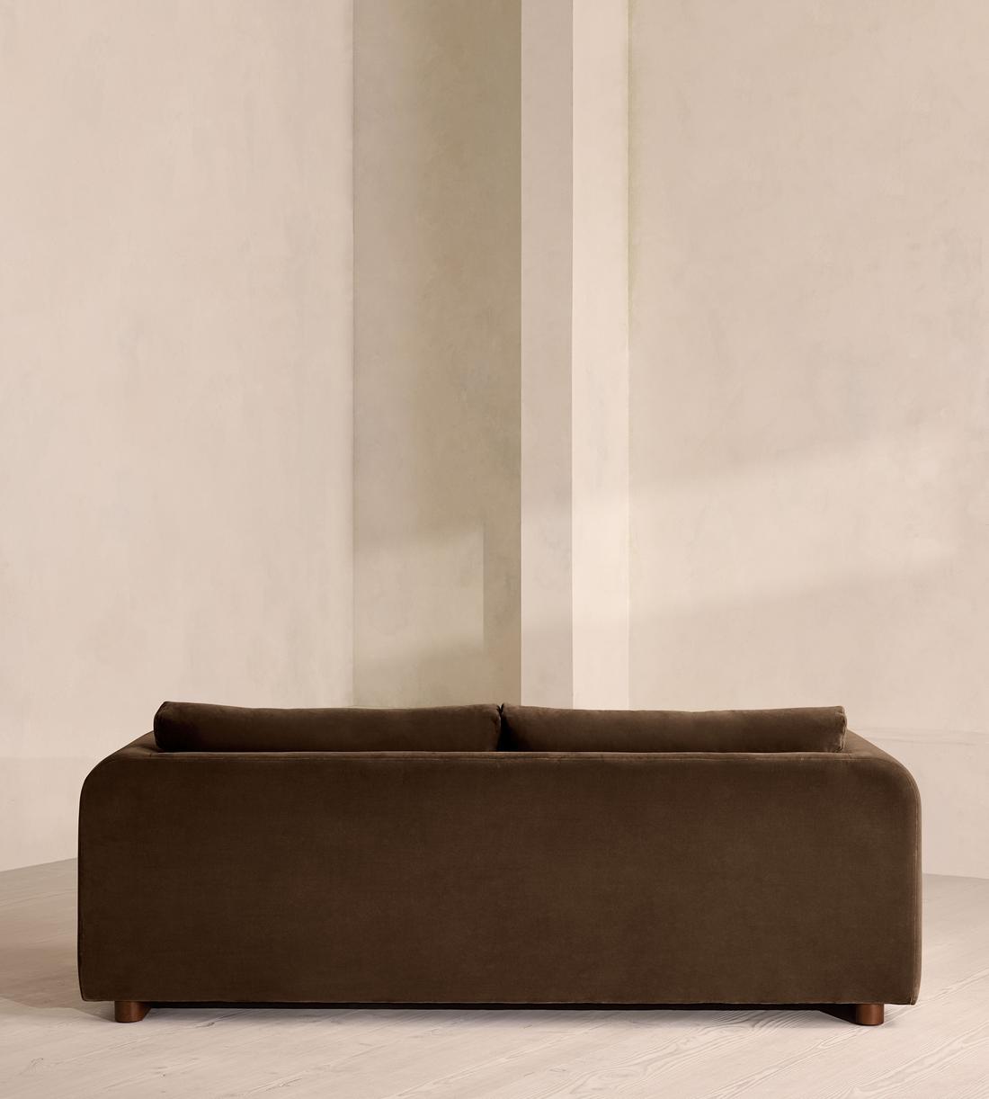Farrell Three Seater Sofa - Velvet - Chocolate - Images - Image 4